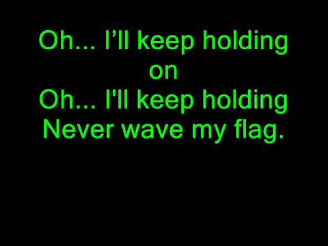 Текст песни  - Never Wave My Flag