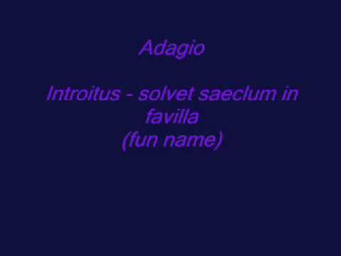 Текст песни Adagio - Introitus / Solvet Saeclum In Favilla