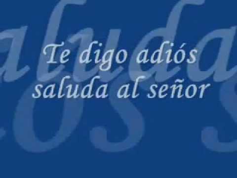 Текст песни  - Te Digo Adiós