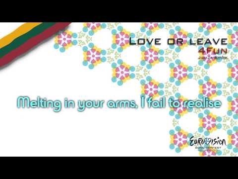 Текст песни fun - Love or leave Lithuania