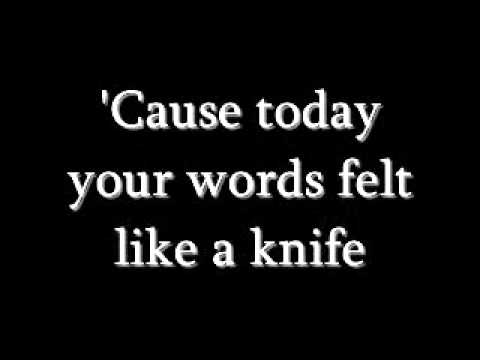 Текст песни  - Like A Knife