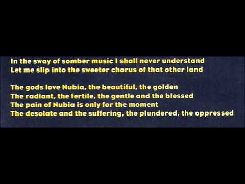 Текст песни  - The Gods Love Nubia
