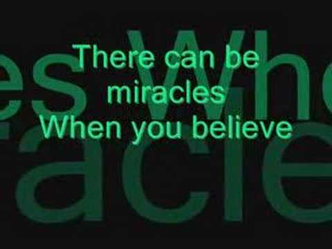 Текст песни  - When You Believe
