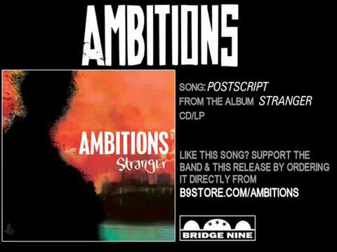 Текст песни Ambitions - Postscript