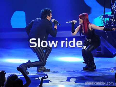 Текст песни Allison Iraheta and Adam Lambert - Slow Ridestudio