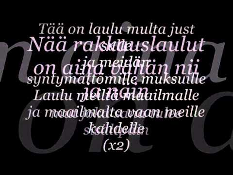 Текст песни Aste - Rakkauslaulu
