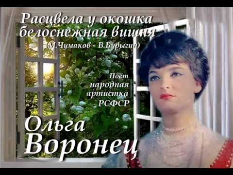 Текст песни Ольга Воронец - Расцвела у окошка белоснежная вишня