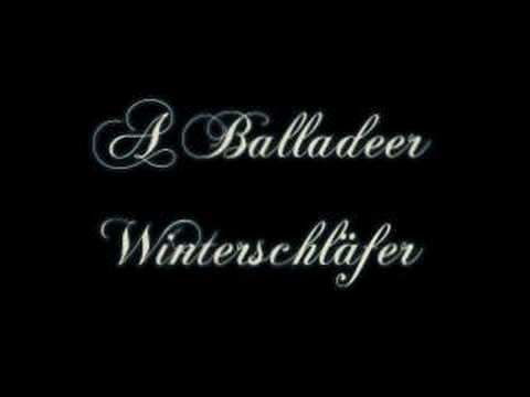 Текст песни A Balladeer - Winterschläfer