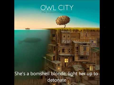 Текст песни Owl City - Bombshell Blonde