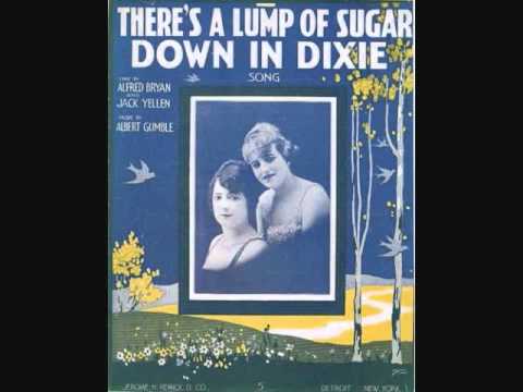Текст песни Al Jolson - Theres A Lump Of Sugar Down In Dixie Sinbad