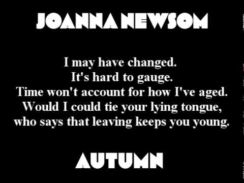 Текст песни Joanna Newsom - Autumn