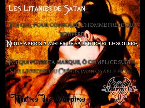 Текст песни Theatres Des Vampires - Les Litanies De Satan