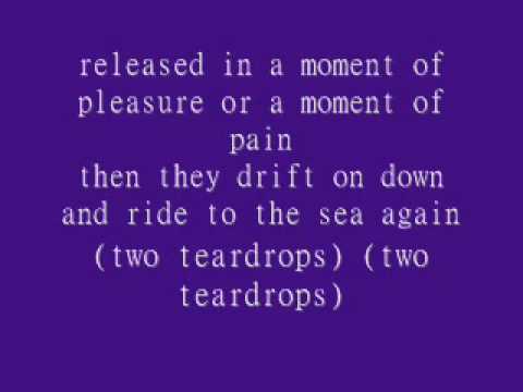 Текст песни  - Two Teardrops