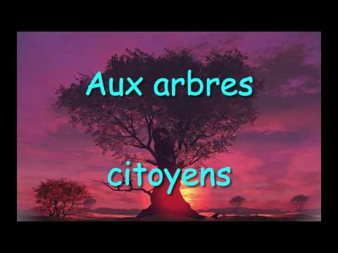 Текст песни  - Aux Arbres Citoyens